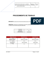 Procedimiento para Losa Del Puente Santa Maria