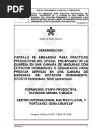 2) Cartilla de Embarque Oficial de Maquinas