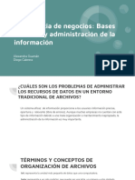 Inteligencia de Negocios - Bases de Datos y Administración de La Información