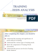 Training Needs Analysis