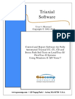 Tri Axial Software Manual