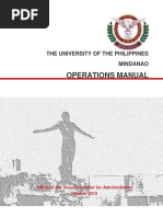 Operations Manual of UP Mindanao v3