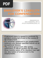 Employer's Liability For Compensation