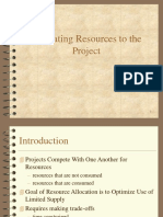 Allocating Resources To The Project PDF