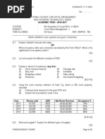 ACADEMIC YEAR - 2016-2017: Subject Code: Bhm313 EXAM DATE: 17.11.2016