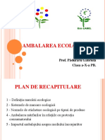 AMBALAREA ECOLOGICĂ-Recapitulare