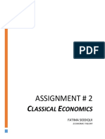 Assignment # 2: Lassical Conomics