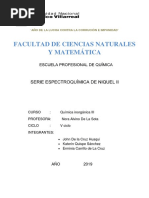 Serie Espectroscopica de Nique (II)