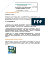 Ejemplos Politica y Objetivos de Calidad PDF