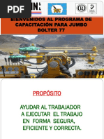 Capacitación para Jumbo Bolter 77