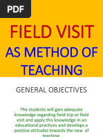 Field Visit: As Method of Teaching