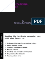 Organizational Culture: by Reshma Ravindran