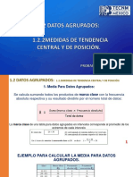 1.2 DATOS AGRUPADOS-1.2.2Medidas de Tendencia Central y de Posicion