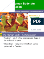 The Human Body: An Orientation: Part A