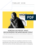 Mukoma Wa Ngugi - What Decolonizing The Mind Means Today Literary Hub