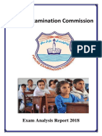 Pec Exam Analysis Report 2018