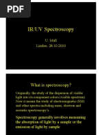 IR/UV Spectroscopy: U. Mall Lindau, 28.10.2010