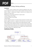 Welding, Soldering and Brazing