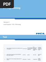 C Programming: Ganesan C Lead Engineer - HCL Technology