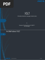 Extensible Stylesheet Language Transformation