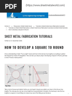 Square To Round Duct