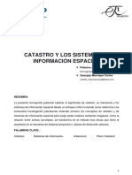 Catastro y El Sistema de Informacion Espacial