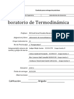 Práctica 2 Termodinámica Temperatura FI UNAM. 