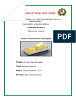 Informe Practica Elaboraciòn de Mantequilla