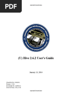 (U) Hive 2.6.2 User's Guide: Secret//Noforn