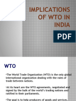 Implications of Wto in India