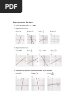 Matematicas Resueltos (Soluciones) Funciones Líneales 3º ESO 1 Parte