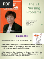 The 21 Nursing Problems: Faye Glenn Abdellah