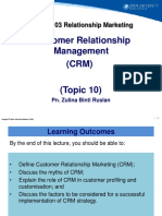 Customer Relationship Management (CRM)