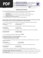 Summative Test Health