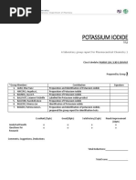 Citrate Bitartrate Iodide Identification Tests