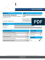 Candidate Master Robert Simanjuntak Exam 77-422: Mos: Microsoft O Ce Powerpoint 2013