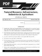 Prelims Test 06 and Solutions - Resources, Infrastructure