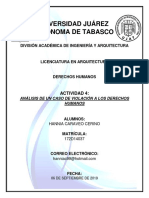 Análisis de Un Caso de Violación A Los Derechos Humanos.