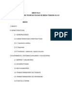 Especificaciones Celdas 34,5 KV Aisladas en Aire