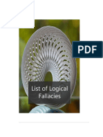 List of Logical Fallacies.