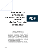 Los Macroprocesos. Un Nuevo Enfoque en El Estudio de La GEstión Humana