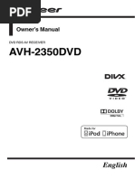 PIONEER Operating Manual (Avh-2350dvd) - Eng PDF