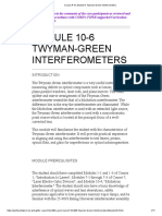 Tywmen Green Interferometer and Application Notes