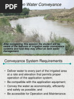 Irrigation Water Conveyance