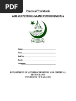 Practical Workbook Ach-612 Petroleum and Petrochemicals