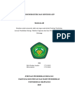 Makalah Bioenergetik Dan Sintesis Atp - Kel 4 - Kelas 3a