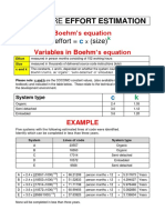 Software Effort Estimation - INF3708