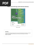 Tidy x27 S Physiotherapy 15th Revised Edition Book