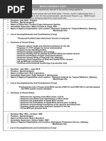 CS Form No. 212 Attachment - Form