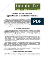 Guarda de Los Sentidos y Práctica de La Modestia Cristiana